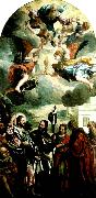Paolo  Veronese christ with zebedee's wife and sons oil painting